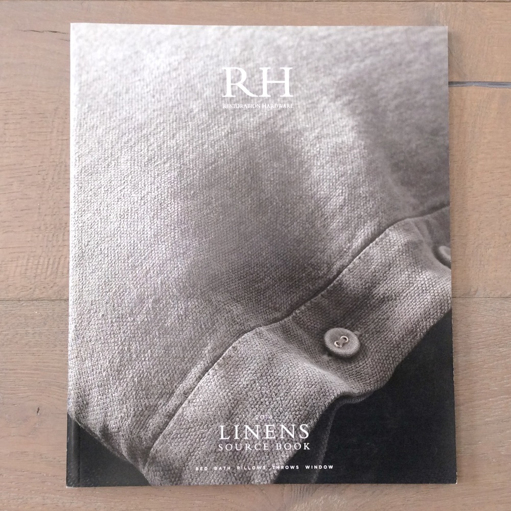 RH restoration hardware catalog table look book